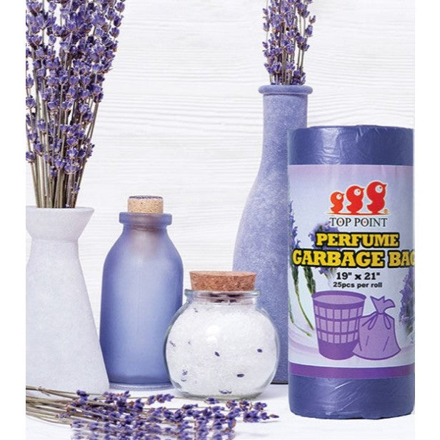 Trash Bags Garbage Bags | Rubbish Bin Bag | Drawstring Kitchen Bag with fragrant | Biodegradable 25 Pcs | Roll