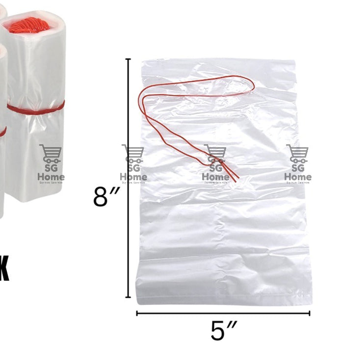 Food Bag HDPE Plastic Bag | String Food bag | High Quality |Food Grade HDPE Plastic Bag