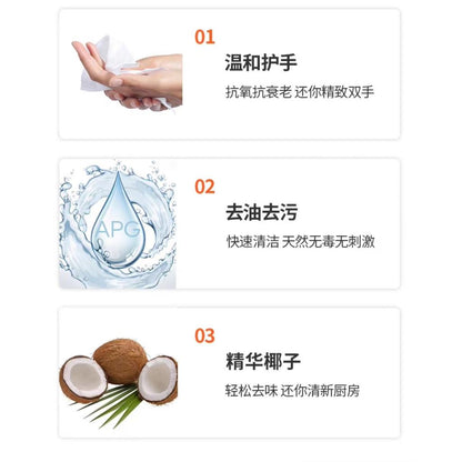 Kitchen Wet Wipes  Heavy Oil Cleaning Cloth  l 80sheets