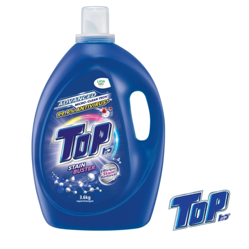 TOP Liquid Laundry Detergent Brilliant Clean | Blooming Pleasures | Stain Buster | 3.6kg X 4 Bottles