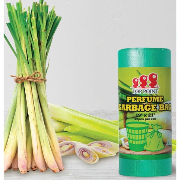 Trash Bags Garbage Bags | Rubbish Bin Bag | Drawstring Kitchen Bag with fragrant | Biodegradable 25 Pcs | Roll