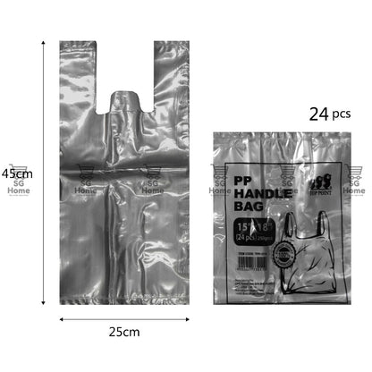 Transparent Plastic Bag | White Plastic Bag | Takeaway bag | Handle Bag | Thick Plastic Bag Trawstring Food Bag
