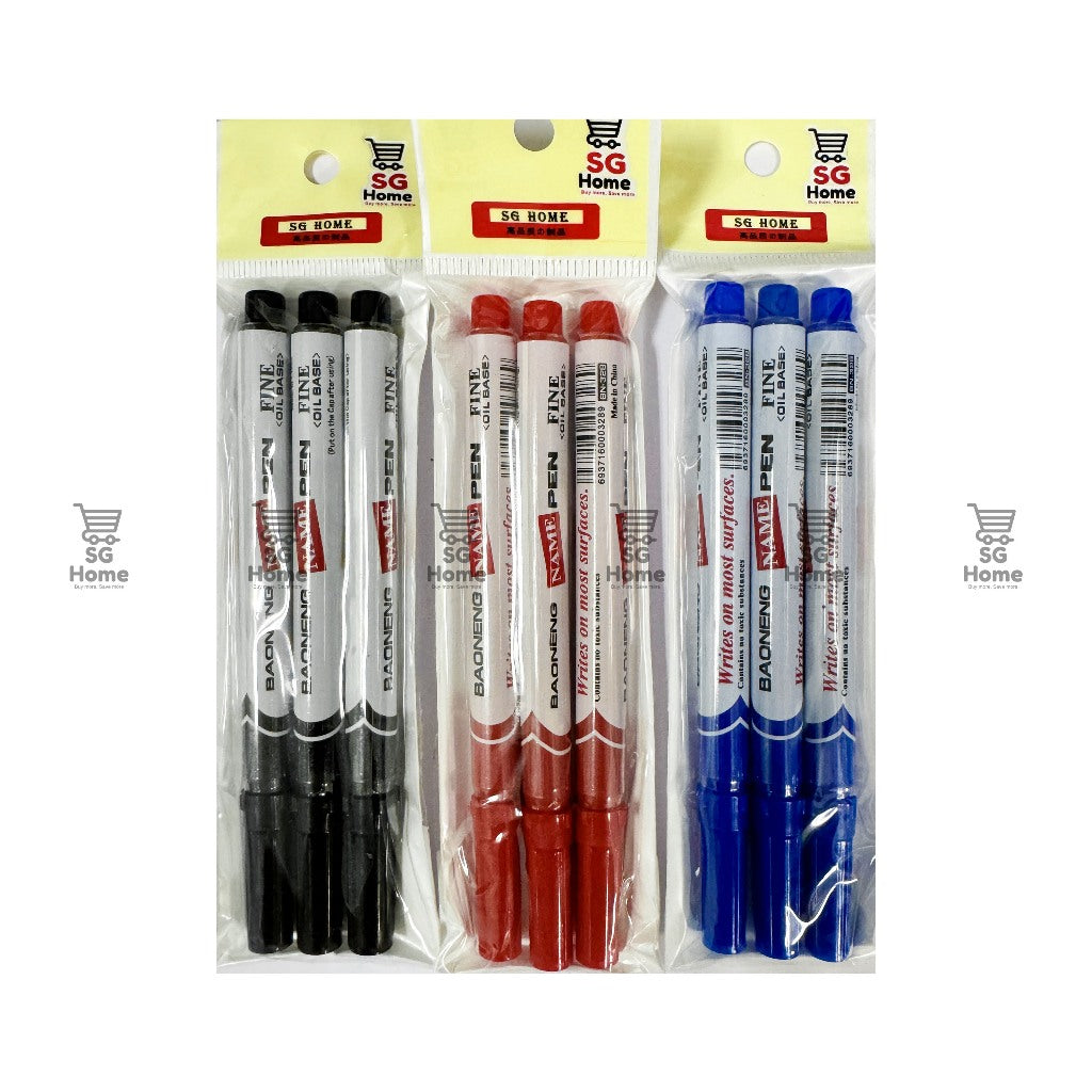 Markers | Whiteboard markers | Permanent markers | Black/red/blue | Waterproof and quick-drying
