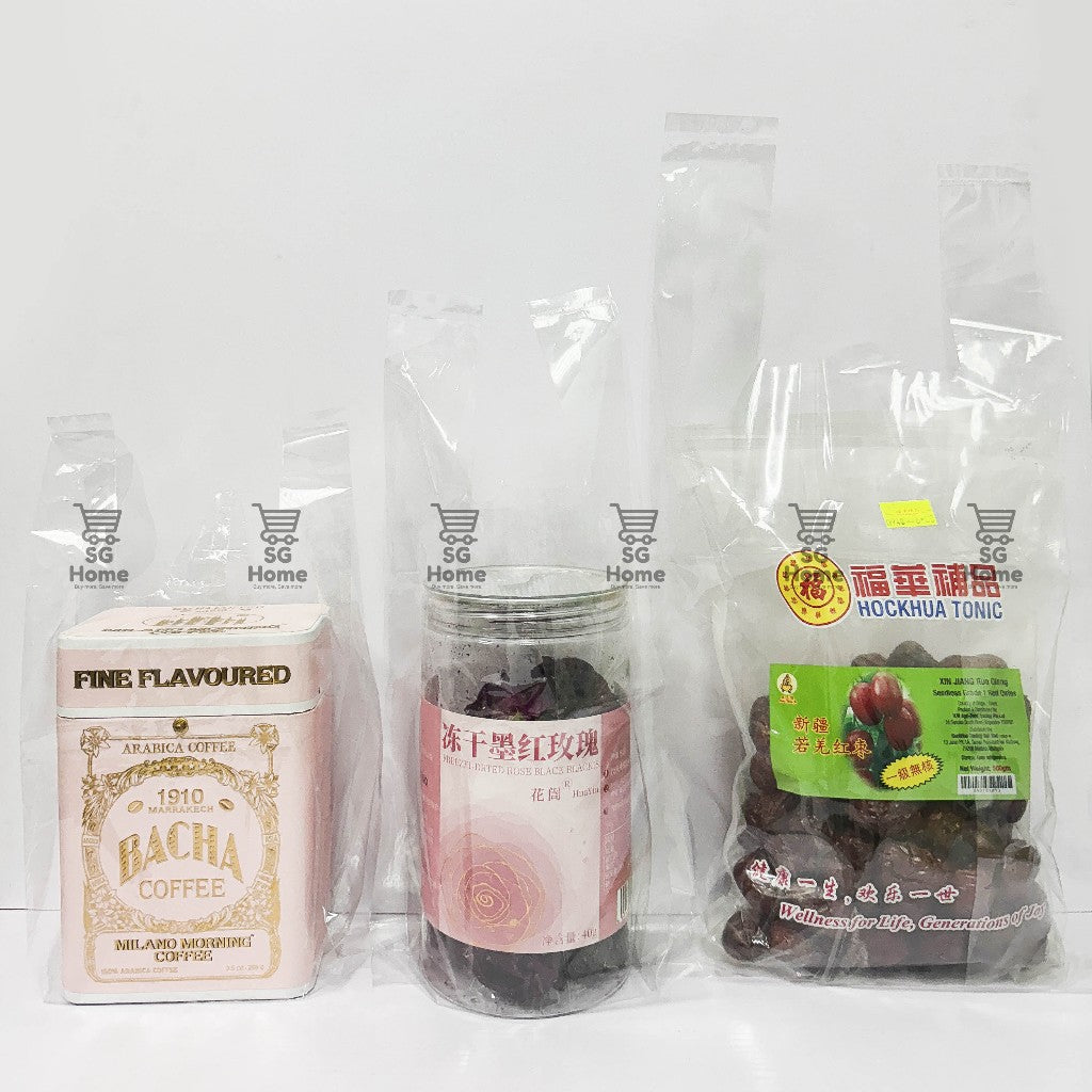 Transparent Plastic Bag | White Plastic Bag | Takeaway bag | Handle Bag | Thick Plastic Bag Trawstring Food Bag