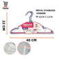 Extra Thick Metal Hanger  Anti-Slip Pvc Stainless Steel  SET