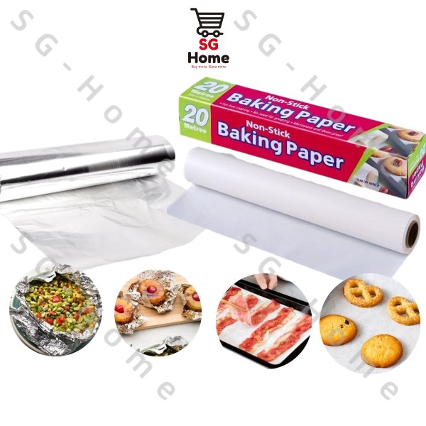 Non stick Baking Paper | Wax Paper | Heavy Duty Aluminum Foil | Food Grade 300mm