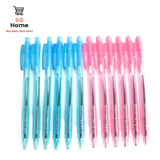Ball Pen | Black Ball Pen | Blue Ball Pen | 12 Pcs