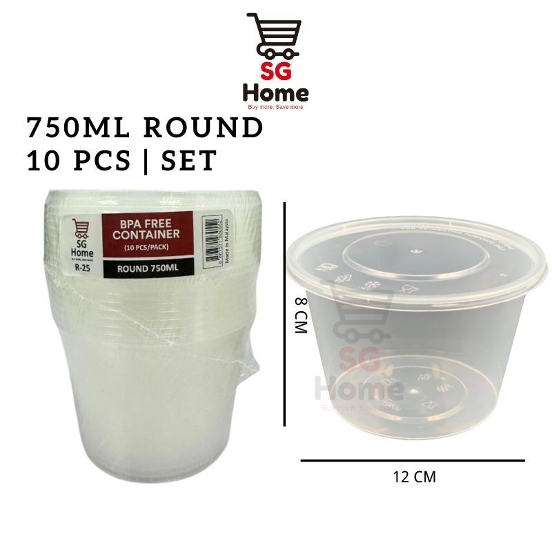Disposable Plastic Food Container | Takeaway Lunch Box | Food Storage Box | BPA Free