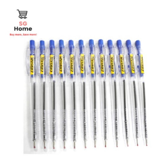 Ball Pen | Black Ball Pen | Blue Ball Pen | 12 Pcs