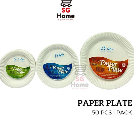 Disposable Paper Plate | Tableware Food Grade Safe |  Spoons | Forks | Straw | Stirrer 5PP