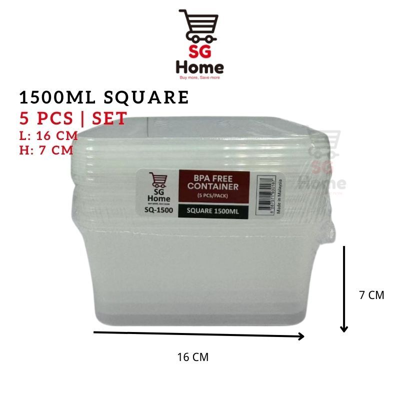 Disposable Plastic Food Container | Takeaway Lunch Box | Food Storage Box | BPA Free