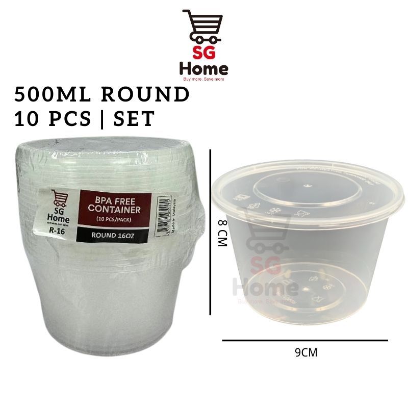 Disposable Plastic Food Container | Takeaway Lunch Box | Food Storage Box | BPA Free