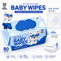 Sg Home Bear| Baby Wipes Wet tissue | Pure Water Baby Wipes Children wipe | Hand Mouth Wet Wipes | 80 Sheets/ Pack