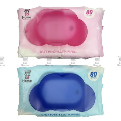 Sg Home Bear| Baby Wipes Wet tissue | Pure Water Baby Wipes Children wipe | Hand Mouth Wet Wipes | 80 Sheets/ Pack